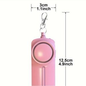 Pink Personal Alarm Keychain